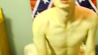 Young gay amateur breeding after sixtynine with inked stud