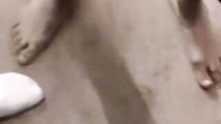 Group of young gays masturbate while mature gays suck them