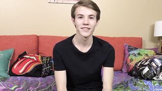 Young fellow smashing his own butt and contacting his huge dick