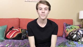 Young fellow smashing his own butt and contacting his huge dick
