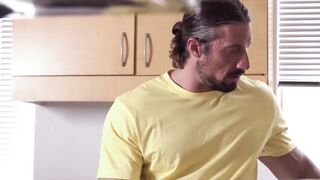 DaddiesPorno.com - Sexy muscular stepdad disciplined his troublesome stepson