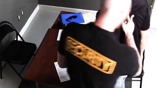 Perps4Sale.com - Tattooed officer Cliff Jensen rims and drills stud Dante Blaise