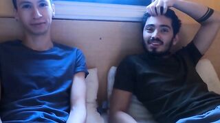 LatinoJuice.com - Skinny Latino teen Cesar Rose rides stud Franco Sins big dick