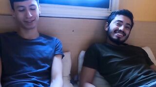 LatinoJuice.com - Skinny Latino teen Cesar Rose rides stud Franco Sins big dick
