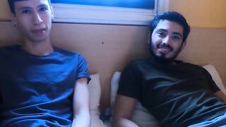 LatinoJuice.com - Skinny Latino teen Cesar Rose rides stud Franco Sins big dick