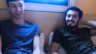 LatinoJuice.com - Skinny Latino teen Cesar Rose rides stud Franco Sins big dick