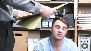 Perps4Sale.com - Hairy shoplifter mouthfucked and banged by hard fucker cop