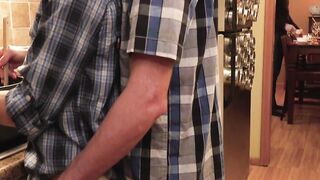 Young and hungry Austin Young gets extremely spit roasted by me and Jacob