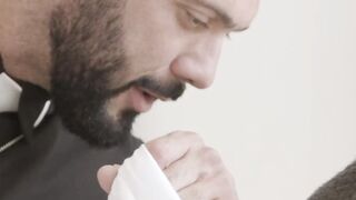 Handsome Bastian Karim wants a throbbing dick to bless his deep butt