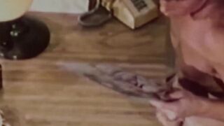 Very attractive Lee shoots a heavy load of cum after thorough jerking