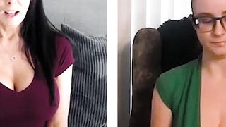 GirlsFollow.com - Reagan Foxx and a nerdy teen babe's mutual masturbation on camera