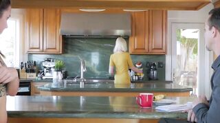 StrokingFamily.com - Teen slut sucks and fucks stepfather behind her moms back