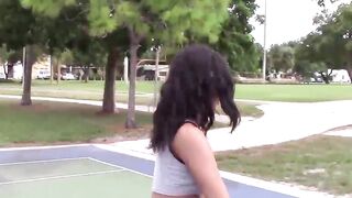 TeenBesties.com - Hot basketball coach teaches girls how to eat pussy properly