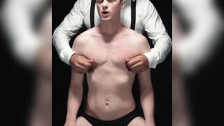 DisposedBoys.com - Gorgeous Cole Blue shoots a massive load in a hardcore dildo fucki