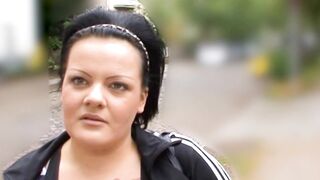 Normal German chubby sluts persuaded to sex casting on the street