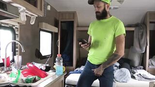 StepsonXXX.com - My white haired stepdad Sherman Maus drills my ass while waiting for
