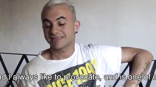 LatinoJuice.com - Bisexual blonde Juan Cruz offered money to make my throbbing cock w