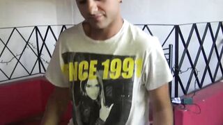LatinoJuice.com - Bisexual blonde Juan Cruz offered money to make my throbbing cock w