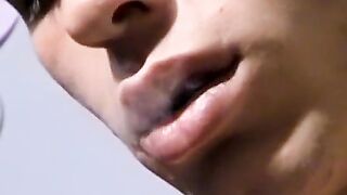 Hot Chad flexed every muscle while puffing his red cig