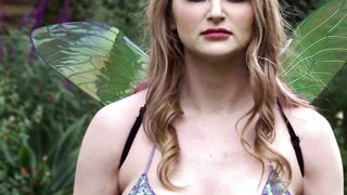 TRANSFIXED - Bored Pixie Bunny Colby Summons Transsexual Bestie Lena Moon To Do Mischief Into Sacred Garden