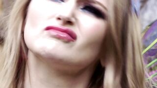 TRANSFIXED - Bored Pixie Bunny Colby Summons Transsexual Bestie Lena Moon To Do Mischief Into Sacred Garden