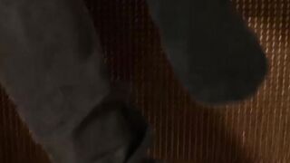 UncutSkin.com - Brunette twink tugging on his foreskin and his uncut cock