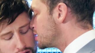 Dominant businessman barebacking hard submissive colleague