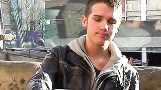Three young twink amateurs suck cock and anally fuck
