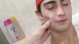 Handjob of veiny dick from Steven Cote