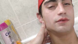 Handjob of veiny dick from Steven Cote