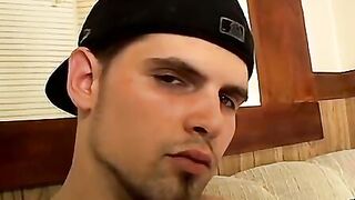 Hot straight stud Nolan showing his huge monster cock