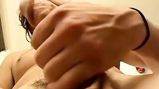 Bams love to jerk his hard cock in front of mirror