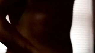 Straight black jock cums in mature mans mouth after blowjob