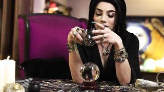 TRANSFIXED - ASMR Shemale Fortune Teller Ariel Demure Rough Fucks Bombshell Inked Customer Vanessa Vega