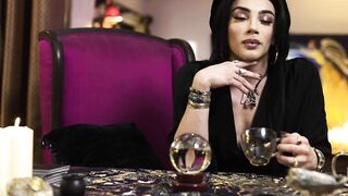TRANSFIXED - ASMR Shemale Fortune Teller Ariel Demure Rough Fucks Bombshell Inked Customer Vanessa Vega