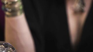 TRANSFIXED - ASMR Shemale Fortune Teller Ariel Demure Rough Fucks Bombshell Inked Customer Vanessa Vega
