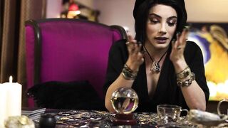 TRANSFIXED - ASMR Shemale Fortune Teller Ariel Demure Rough Fucks Bombshell Inked Customer Vanessa Vega