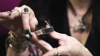 TRANSFIXED - ASMR Shemale Fortune Teller Ariel Demure Rough Fucks Bombshell Inked Customer Vanessa Vega
