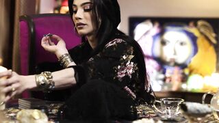 TRANSFIXED - ASMR Shemale Fortune Teller Ariel Demure Rough Fucks Bombshell Inked Customer Vanessa Vega