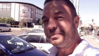Vehicle sex on a blind date with a blonde tattoo celeb