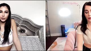 Great Barely Legal Gianna Dior  Evelyn Claire Have Distant Tape Call Sex For Their First Date