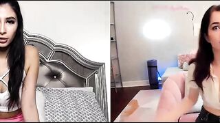 Great Barely Legal Gianna Dior  Evelyn Claire Have Distant Tape Call Sex For Their First Date