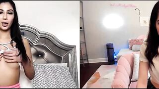Great Barely Legal Gianna Dior  Evelyn Claire Have Distant Tape Call Sex For Their First Date