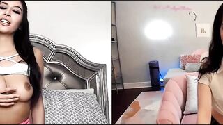 Great Barely Legal Gianna Dior  Evelyn Claire Have Distant Tape Call Sex For Their First Date