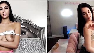 Great Barely Legal Gianna Dior  Evelyn Claire Have Distant Tape Call Sex For Their First Date
