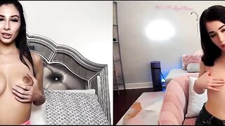 Great Barely Legal Gianna Dior  Evelyn Claire Have Distant Tape Call Sex For Their First Date