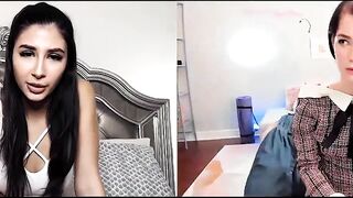 Great Barely Legal Gianna Dior  Evelyn Claire Have Distant Tape Call Sex For Their First Date