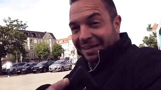 Public sex met inside the forest with a chubby blonde