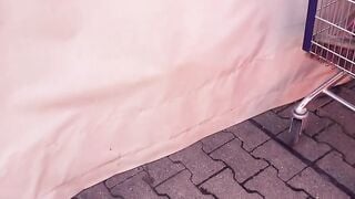 Public sex met inside the forest with a chubby blonde
