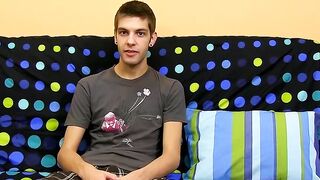 Hot twink ass Max Morgan snapping his fat dick at home